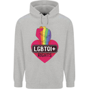 LGBTQI+ Rights Gay Pride Awareness LGBT Childrens Kids Hoodie Sports Grey