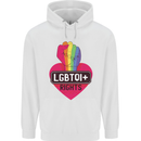 LGBTQI+ Rights Gay Pride Awareness LGBT Childrens Kids Hoodie White