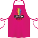 LGBTQI+ Rights Gay Pride Awareness LGBT Cotton Apron 100% Organic Pink