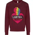 LGBTQI+ Rights Gay Pride Awareness LGBT Kids Sweatshirt Jumper Maroon