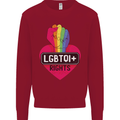 LGBTQI+ Rights Gay Pride Awareness LGBT Kids Sweatshirt Jumper Red