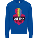 LGBTQI+ Rights Gay Pride Awareness LGBT Kids Sweatshirt Jumper Royal Blue