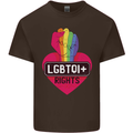 LGBTQI+ Rights Gay Pride Awareness LGBT Kids T-Shirt Childrens Chocolate