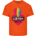 LGBTQI+ Rights Gay Pride Awareness LGBT Kids T-Shirt Childrens Orange