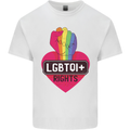 LGBTQI+ Rights Gay Pride Awareness LGBT Kids T-Shirt Childrens White