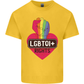 LGBTQI+ Rights Gay Pride Awareness LGBT Kids T-Shirt Childrens Yellow