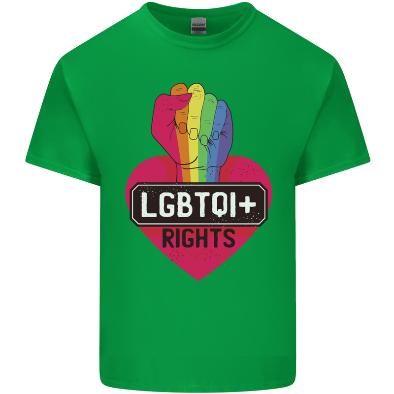 LGBTQI+ Rights Gay Pride Awareness LGBT Mens Cotton T-Shirt Tee Top Irish Green