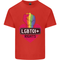 LGBTQI+ Rights Gay Pride Awareness LGBT Mens Cotton T-Shirt Tee Top Red