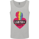 LGBTQI+ Rights Gay Pride Awareness LGBT Mens Vest Tank Top Sports Grey