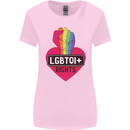 LGBTQI+ Rights Gay Pride Awareness LGBT Womens Wider Cut T-Shirt Light Pink