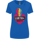 LGBTQI+ Rights Gay Pride Awareness LGBT Womens Wider Cut T-Shirt Royal Blue
