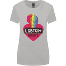LGBTQI+ Rights Gay Pride Awareness LGBT Womens Wider Cut T-Shirt Sports Grey