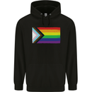 LGBTQ Flag Gay Pride Awareness Day LGBTQ Childrens Kids Hoodie Black