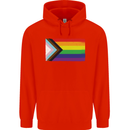 LGBTQ Flag Gay Pride Awareness Day LGBTQ Childrens Kids Hoodie Bright Red