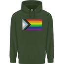 LGBTQ Flag Gay Pride Awareness Day LGBTQ Childrens Kids Hoodie Forest Green