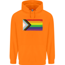 LGBTQ Flag Gay Pride Awareness Day LGBTQ Childrens Kids Hoodie Orange