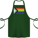 LGBTQ Flag Gay Pride Awareness Day LGBTQ Cotton Apron 100% Organic Forest Green