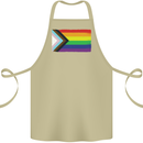 LGBTQ Flag Gay Pride Awareness Day LGBTQ Cotton Apron 100% Organic Khaki