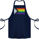 LGBTQ Flag Gay Pride Awareness Day LGBTQ Cotton Apron 100% Organic Navy Blue