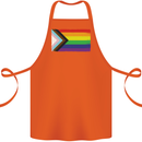 LGBTQ Flag Gay Pride Awareness Day LGBTQ Cotton Apron 100% Organic Orange