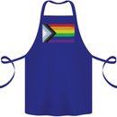 LGBTQ Flag Gay Pride Awareness Day LGBTQ Cotton Apron 100% Organic Royal Blue