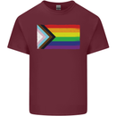 LGBTQ Flag Gay Pride Awareness Day LGBTQ Mens Cotton T-Shirt Tee Top Maroon