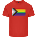 LGBTQ Flag Gay Pride Awareness Day LGBTQ Mens Cotton T-Shirt Tee Top Red