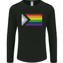 LGBTQ Flag Gay Pride Awareness Day LGBTQ Mens Long Sleeve T-Shirt Black