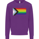LGBTQ Flag Gay Pride Awareness Day LGBTQ Mens Sweatshirt Jumper Purple