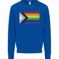 LGBTQ Flag Gay Pride Awareness Day LGBTQ Mens Sweatshirt Jumper Royal Blue