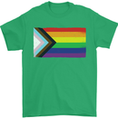 LGBTQ Flag Gay Pride Awareness Day LGBTQ Mens T-Shirt 100% Cotton Irish Green
