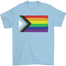 LGBTQ Flag Gay Pride Awareness Day LGBTQ Mens T-Shirt 100% Cotton Light Blue