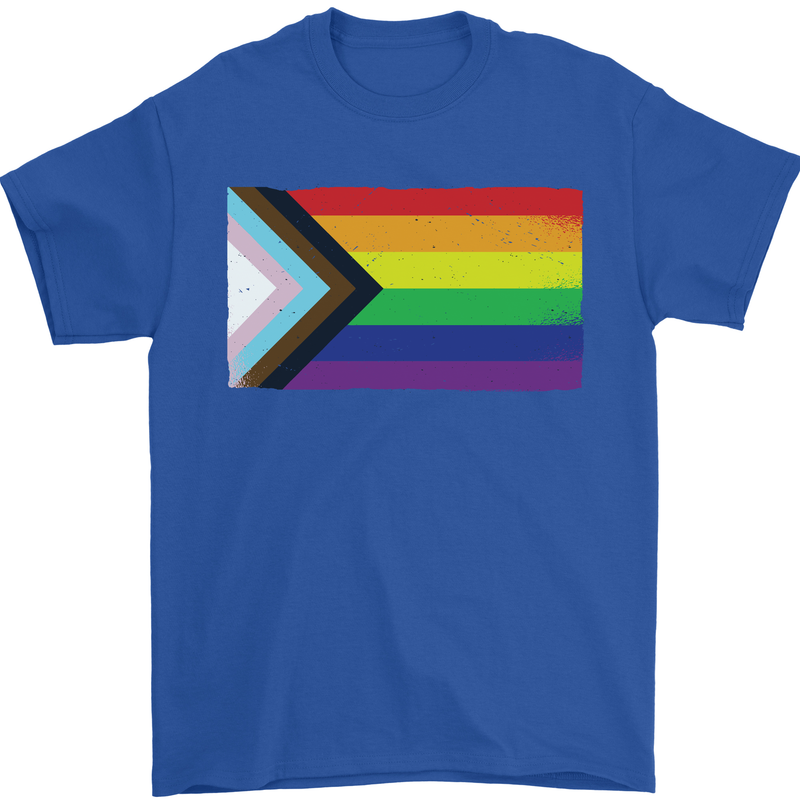 LGBTQ Flag Gay Pride Awareness Day LGBTQ Mens T-Shirt 100% Cotton Royal Blue