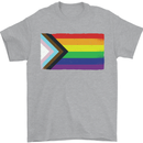 LGBTQ Flag Gay Pride Awareness Day LGBTQ Mens T-Shirt 100% Cotton Sports Grey