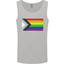LGBTQ Flag Gay Pride Awareness Day LGBTQ Mens Vest Tank Top Sports Grey