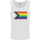 LGBTQ Flag Gay Pride Awareness Day LGBTQ Mens Vest Tank Top White