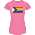 LGBTQ Flag Gay Pride Awareness Day LGBTQ Womens Petite Cut T-Shirt Azalea