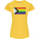LGBTQ Flag Gay Pride Awareness Day LGBTQ Womens Petite Cut T-Shirt Yellow