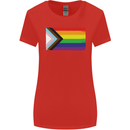 LGBTQ Flag Gay Pride Awareness Day LGBTQ Womens Wider Cut T-Shirt Red