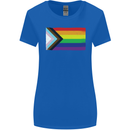 LGBTQ Flag Gay Pride Awareness Day LGBTQ Womens Wider Cut T-Shirt Royal Blue