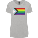 LGBTQ Flag Gay Pride Awareness Day LGBTQ Womens Wider Cut T-Shirt Sports Grey