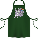 LGBT Astronaut Proud to Be Myself Cotton Apron 100% Organic Forest Green