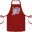 LGBT Astronaut Proud to Be Myself Cotton Apron 100% Organic Maroon