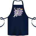 LGBT Astronaut Proud to Be Myself Cotton Apron 100% Organic Navy Blue