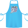 LGBT Astronaut Proud to Be Myself Cotton Apron 100% Organic Turquoise