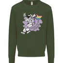 LGBT Astronaut Proud to Be Myself Kids Sweatshirt Jumper Forest Green