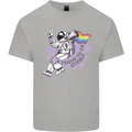 LGBT Astronaut Proud to Be Myself Kids T-Shirt Childrens Sports Grey