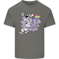LGBT Astronaut Proud to Be Myself Mens Cotton T-Shirt Tee Top Charcoal