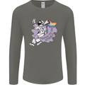 LGBT Astronaut Proud to Be Myself Mens Long Sleeve T-Shirt Charcoal