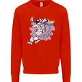 LGBT Astronaut Proud to Be Myself Mens Sweatshirt Jumper Bright Red